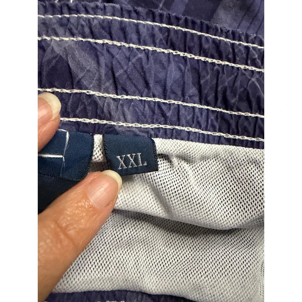 Polo Ralph Lauren Mens Blue Plaid Swim Trunks XXL Mesh Lined Board Shorts